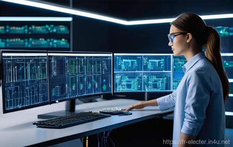 전자공학 엔지니어의 성장 전략 - **Prompt: The Full-Stack Engineer's Vision**
    A highly skilled and focused professional engineer,...