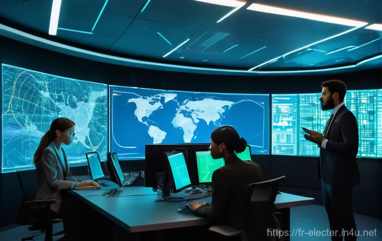 전자공학 취업에 유리한 자격증 - **Subject:** A diverse group of young, focused cybersecurity professionals (men and women of varying...
