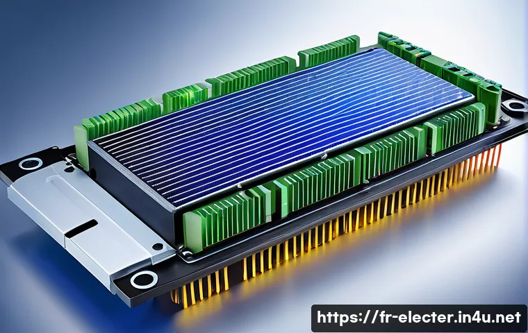 전력전자공학 엔지니어의 역할 - A detailed cross-sectional illustration of a modern power electronic converter module used in electr...